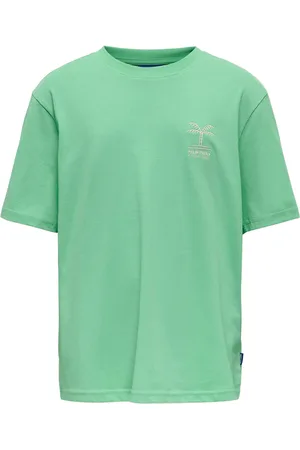 Only & Sons Osjsummerlife S/S Rlx Printed Tee Jrs Green
