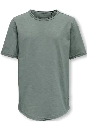 Only & Sons Osjbenne Longy Ss Tee Jrs Noos Green