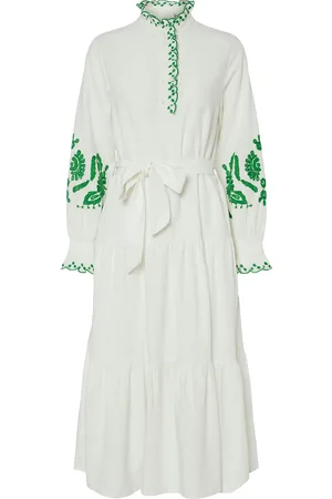Y.A.S Brimu Ls Long Dress White