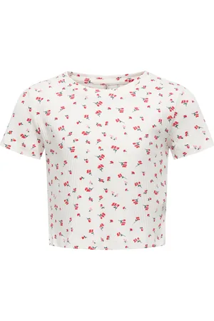 ONLY Kogbella Life Short Aop S/S Top Jrs Noos White