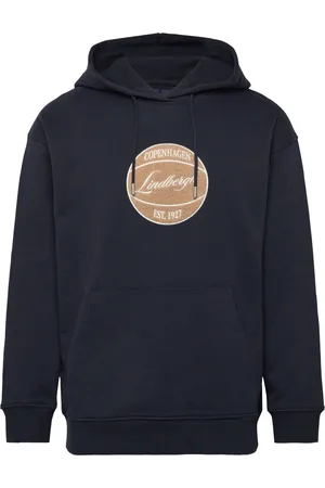 Lindbergh Logo Sweat Hoodie Navy