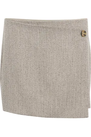 My Essential Wardrobe Emmymw Wrap Skirt Grey