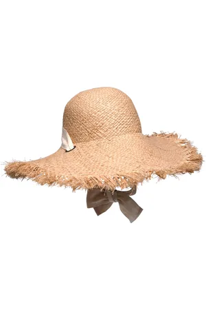 Rip Curl Wategos Fringed Straw Boho Hat Beige