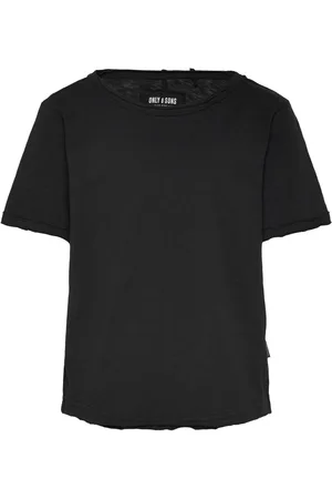 Only & Sons Osjbenne Longy Ss Tee Jrs Noos Black