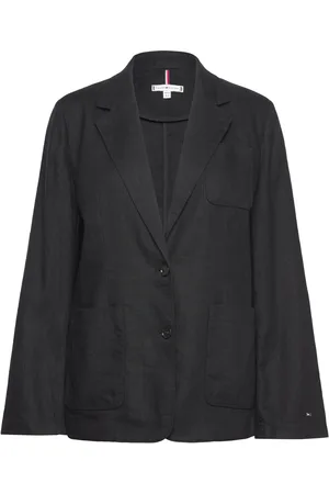 Tommy Hilfiger Ess Linen Regular Sb Blazer Black
