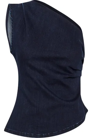 My Essential Wardrobe Ayomw 158 Off Shoulder Top Navy