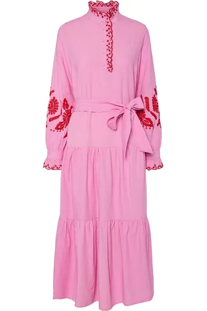 Y.A.S Brimu Ls Long Dress Pink