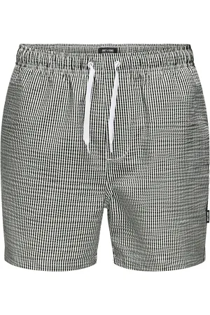 Only & Sons Osjted Stripe Seersucker Swim Acc Black