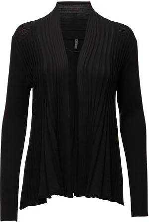 Freequent Cardigan From Freequent In A Soft Material With An Elegant Texture. The Cardigan Black