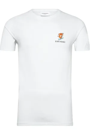 Lindbergh Printed Tee S/S White