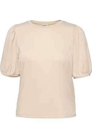 Object Objjamie S/S Top Noos Beige