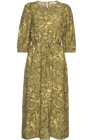 MSCH Mschdivina Ladonna 3/4 Dress Aop Yellow