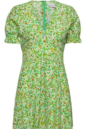 FAITHFULL THE BRAND La Belle Mini Dress Green