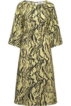 MSCH Mschtheresia Taila 3/4 Dress Aop Yellow