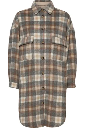 Cream Tara Cr Oz Shirt Jacket Brown