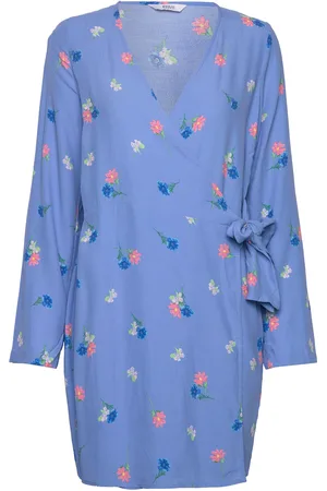 Envii Enlime Ls V-N Dress Aop 7014 Blue