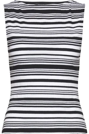 French Connection Sasia Rib Fitted Top Black