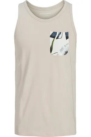 JACK & JONES Jjhawaii Pocket Tanktop Sl Jack & J S Beige