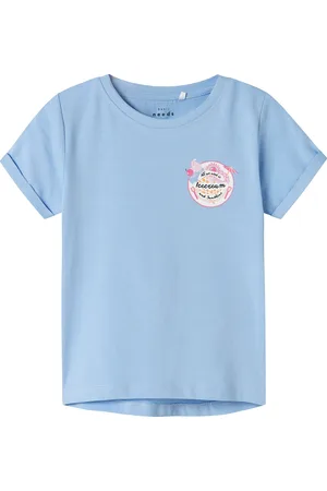 NAME IT Nmfvix Ss Top Blue