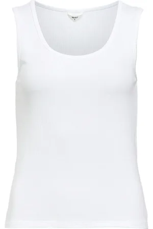Object Objjamie S/L Sli Tank Top Noos White