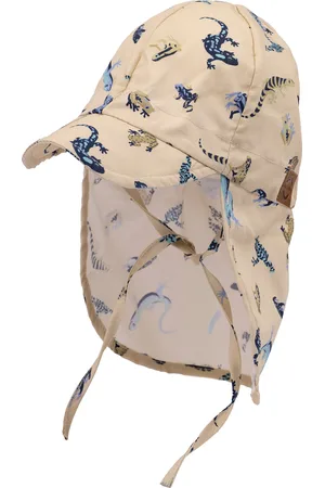 Mikk-Line Summercap Long Neck - Aop Beige