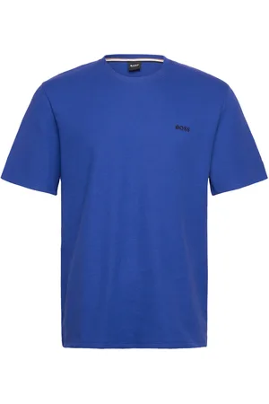 HUGO BOSS Waffle T-Shirt Blue