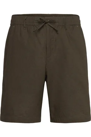 Anerkjendt Aklt James Cot/Linen Ela Shorts Khaki