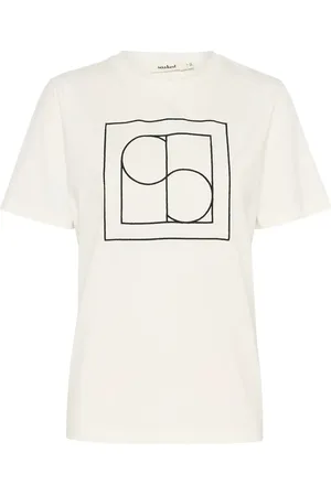 Soaked in Luxury Slvarga Embroidered Tee Ss White