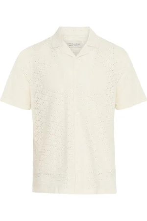 Casual Friday Cflogan Ss Rc Broderie Anglaise Shi Cream