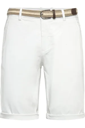 Lindbergh Superflex Chino Shorts W?. Belt White