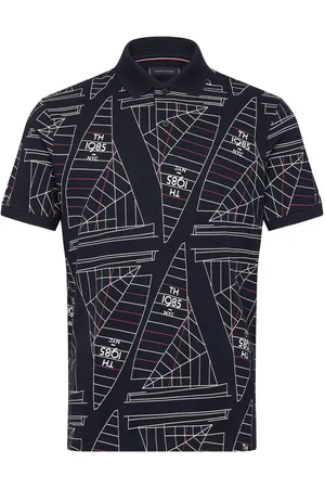 Tommy Hilfiger Sailing Aop Reg Polo Navy