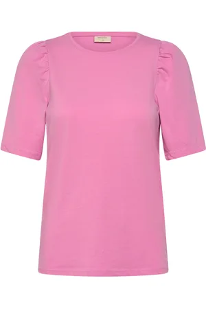 Freequent T-Shirt From Freequent In A Soft Material. The T-Shirt Has A Simple Silhouette W Pink