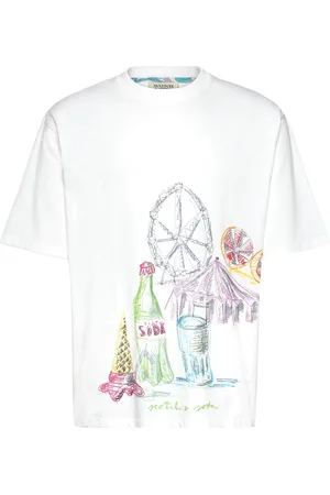 Scotch&Soda Loose Fit Front Artwork T-Shirt White