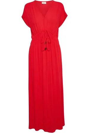 Cream Crallie Dress Red