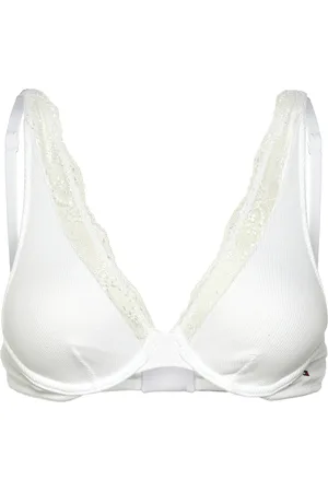 Tommy Hilfiger Unlined Plunge Bra White
