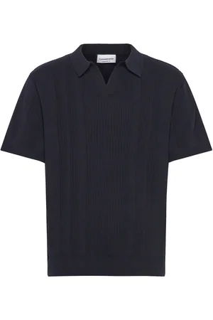 Lindbergh Knitted S/S Polo Navy