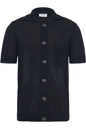 Lindbergh Chrocet S/S Cardigan Navy