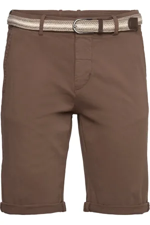 Lindbergh Superflex Chino Shorts W?. Belt Brown