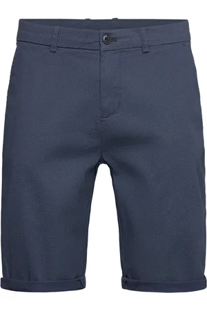 Lindbergh Superflex Aop Chino Shorts Navy