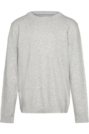 MANGO Flecked Cotton-Blend Sweater Grey