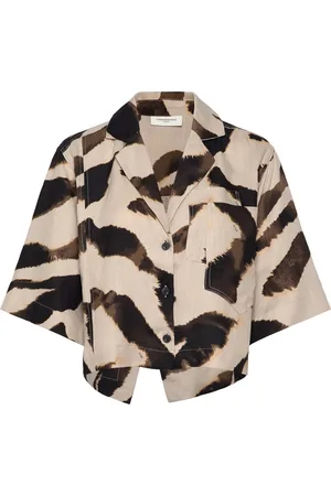 Copenhagen Muse Cmnatuli-Shirt Is A Short Shirt In A Light Material Of 100% Linen With Button Fa Beige