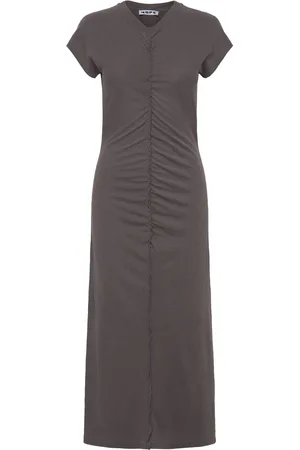Hope Roll Dress Plum Grey Hemp Brown