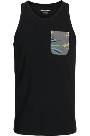 JACK & JONES Jjhawaii Pocket Tanktop Sl Jack & J S Black