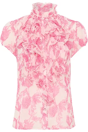 Saint Tropez Liljasz Crinkle Ss Shirt Pink