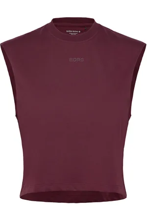 Björn Borg Borg Cropped Tank Top Burgundy