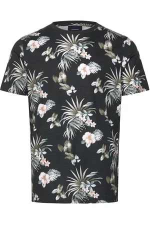 Lindbergh Slub Aop Tee S/S Patterned