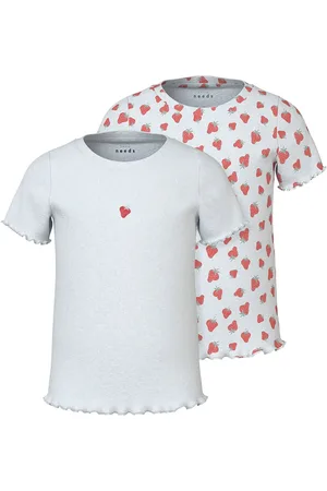 NAME IT Nmfvemma 2P Aop Ss Slim Top White