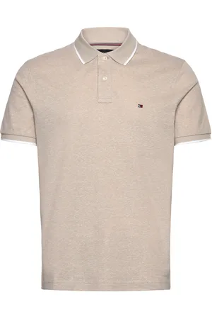 Tommy Hilfiger Linen Pique Reg Polo Beige