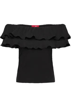 Crās Flouncecras Top Black