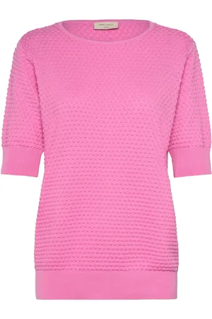 Freequent Pullover From Freequent In A Soft Material With A Dotted Texture. The Pullover H Pink